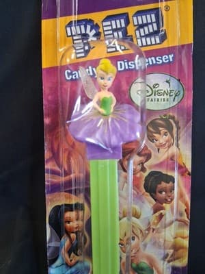 Pez Candy Dispenser Disney Tinker Bell Fairy Friends Fairies Purple Green - Thumbnail 2
