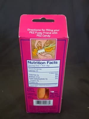 Vintage 2002 Dakin/ Pez TJ Orange BEAR Fuzzy Friends Plush Keyring NEW in BOX - Thumbnail 2