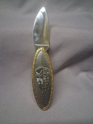 RARE Collectible Ornate Dragon Clasp Folder Knife - Thumbnail 5