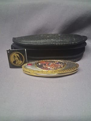 RARE Collectible Ornate Dragon Clasp Folder Knife - Thumbnail 3
