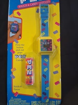Vintage 1994 PEZ Time Watch Dispenser Dream Castle Rare Sealed Pez NIB - Thumbnail 2