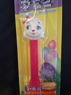 Retro Easter Lamb With Pink Now Candy Dispenser NEW SEALED! - Thumbnail 2