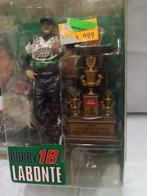 2004 McFarlane / NASCAR - Bobby Labonte - Series 2 - Action Figure & Trophy - Thumbnail 3
