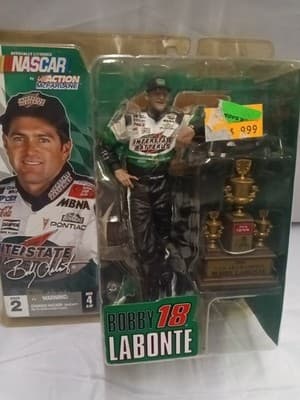 2004 McFarlane / NASCAR - Bobby Labonte - Series 2 - Action Figure & Trophy - Thumbnail 2