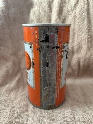 1970 “Rare” Colt-Quality Cali🍊Orange-New Haven, Conn.-12 oz-Steel Soda-Pop Can - Thumbnail 2