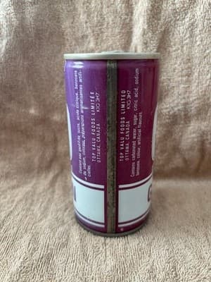Top Valu Grape Raisin Soda 10 oz Can Top Value Foods Ottawa Canada S290 H/G - Thumbnail 4