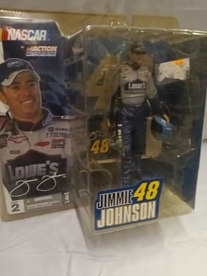 2004 JIMMIE JOHNSON #48 LOWES SERIES 2 ACTION MCFARLANE NASCAR FIGURE New In Box - Thumbnail 2