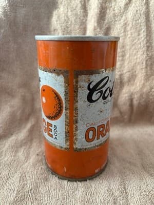 1970 “Rare” Colt-Quality Cali🍊Orange-New Haven, Conn.-12 oz-Steel Soda-Pop Can - Thumbnail 4