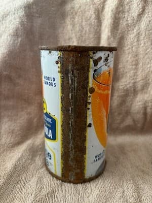 Empty Top Opened 12oz C & C Super Coola Orange Soda Flat Top - Thumbnail 4