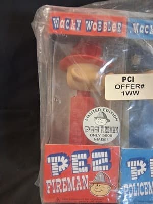 Funko Wacky Wobbler Fireman & Policeman Pez Bobbleheads - Set of 2 -5000 ea. - Thumbnail 3