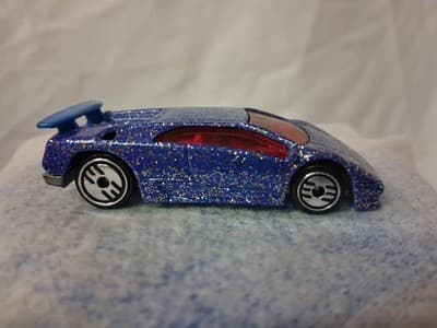 Vintage 1990 Hot Wheels Purple Glitter Lamborghini Diablo Ultra Hot Wheels 1:64