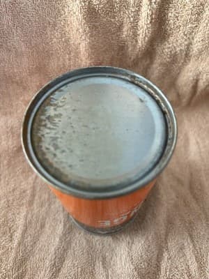 1970s Flat Top Soda Can White Rock Orange - Thumbnail 4