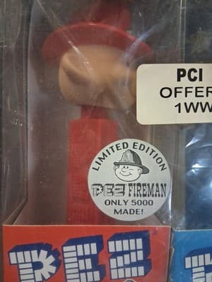 Funko Wacky Wobbler Fireman & Policeman Pez Bobbleheads - Set of 2 -5000 ea. - Thumbnail 4