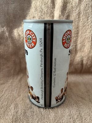 IRON CITY PITTSBURG STEELERS FOOTBALL 1979 SS PULL TAB TEST BEER CAN #79-39 - Thumbnail 3