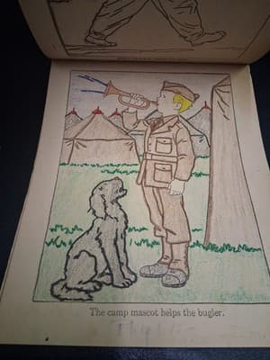 Vintage Coloring Book 1944 Hi Soldier - Thumbnail 2