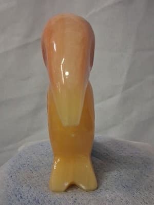 Hand Carved Stone Color Tie Dyed Tropical Toucan Bird Figurine - Thumbnail 5