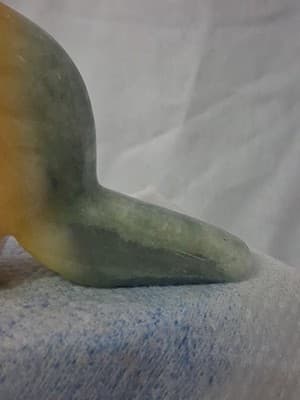 Hand Carved Stone Color Tie Dyed Tropical Toucan Bird Figurine - Thumbnail 4