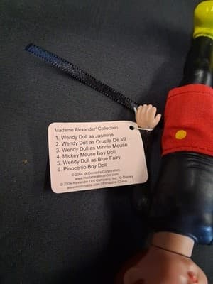 McDonald's 2004 Madame Alexander Doll #4 MICKEY MOUSE BOY DOLL Disney - Thumbnail 5
