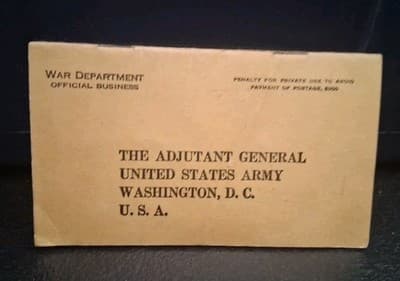 WWII Soldier's Individual Pay Record, Exc