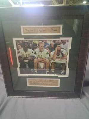 Larry Bird Kevin McHale Robert Parrish Boston Celtics - The Glory Days 18” x 16” - Thumbnail 2