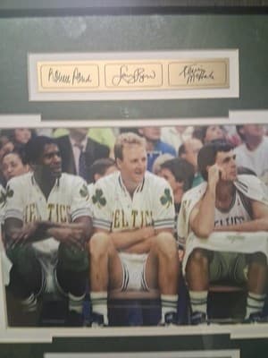 Larry Bird Kevin McHale Robert Parrish Boston Celtics - The Glory Days 18” x 16” - Thumbnail 3