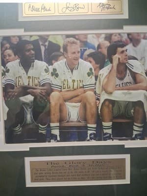 Larry Bird Kevin McHale Robert Parrish Boston Celtics - The Glory Days 18” x 16” - Thumbnail 4