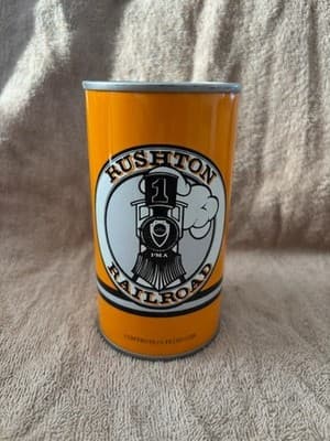 SPIKE DRIVER RUSHTON RAILROAD STRAIGHT STEEL PULL TAB BEER CAN #152-10 - Thumbnail 2