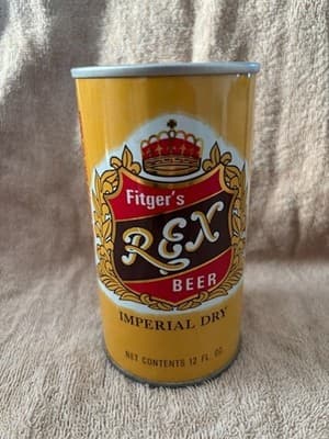 RARE FITGER'S REX BEER CAN (1972) FITGER BREWING COMPANY - DULUTH, MINN