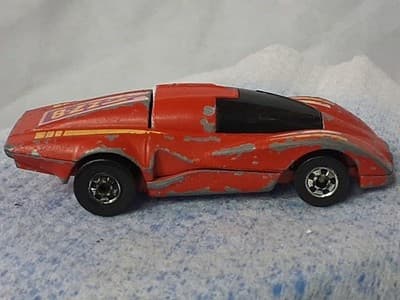 Vintage Hot Wheels 1984 Crack Ups Red ZZ-8 Hong Kong Base - Thumbnail 4