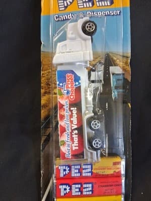 PEZ 2011 Price Chopper Semi Truck Hauler Grocery Dispenser w/refills CARD c203 - Thumbnail 2