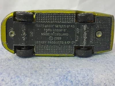Matchbox SuperFast Lesney 45 Ford Group 6 LIGHT /LIME Green No Box - Thumbnail 6