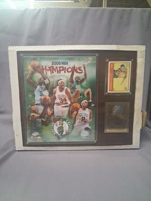2008 NBA Champions Boston Celtic Framed Plaque With NBA Card Fan Portrait Nice! - Thumbnail 2
