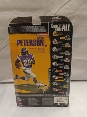 McFarlane Toys SportsPicks Debut NFL Minnesota Vikings ADRIAN PETERSON Figure - Thumbnail 4