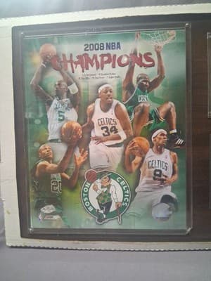 2008 NBA Champions Boston Celtic Framed Plaque With NBA Card Fan Portrait Nice! - Thumbnail 5