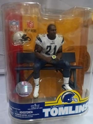 McFarlane NFL Series 16 LaDainian Tomlinson #21 San Diego Chargers White Jersey. - Thumbnail 2