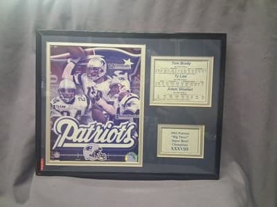 2003 New England Patriots NFL Photo Plaque- Tom Brady, Big 3, Custom Portrait!!! - Thumbnail 2