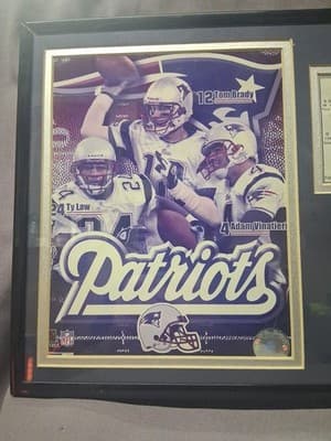 2003 New England Patriots NFL Photo Plaque- Tom Brady, Big 3, Custom Portrait!!! - Thumbnail 3