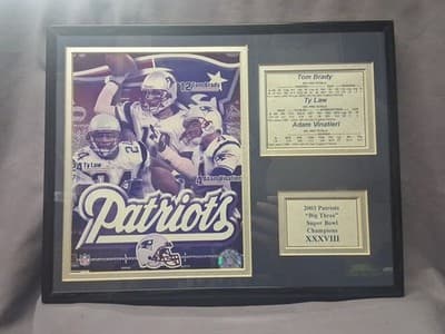 2003 New England Patriots NFL Photo Plaque- Tom Brady, Big 3, Custom Portrait!!! - Thumbnail 8
