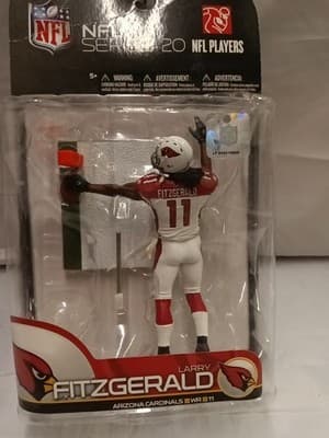McFarlane Toys 2009 NFL Series 20 Arizona Cardinals Larry Fitzgerald Figure - Thumbnail 2