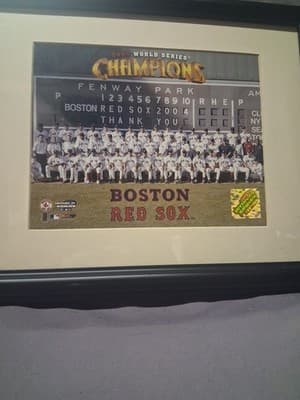 2004 CHAMPIONS WORLD SERIES BOSTON RED SOX FRAMED 8 X 10 PHOTO PLAQUE-MAN CAVE - Thumbnail 6