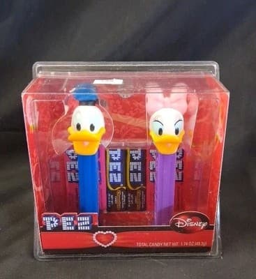 Disney Donald Duck and Daisy Duck Pez Dispenser Set New In Box