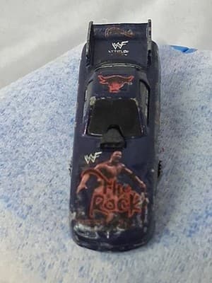 The Rock Smack Down Dragster Road Champs Toy Car Rare Vintage - Thumbnail 3