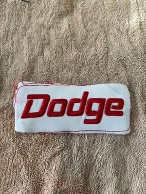 Vintage Dodge Patch Cars Trucks Vans Auto Work Uniform 70s 80s AD2
