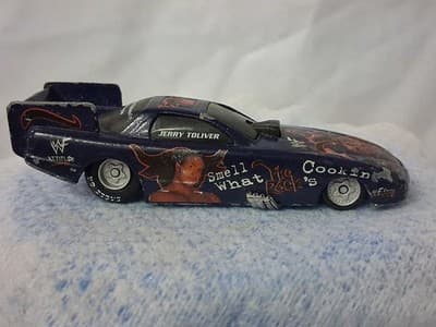 The Rock Smack Down Dragster Road Champs Toy Car Rare Vintage - Thumbnail 2