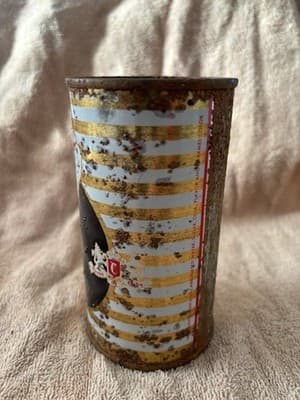 VTG Rare Cott Quality Sparkling Cola Soda Punch Top Tin Can Manchester NH USA - Thumbnail 5