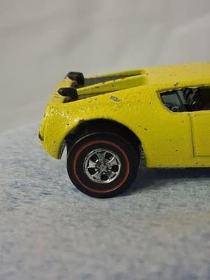 1969 Mattel Hot Wheels Redline XPLODER Yellow AMX2 Enamel Possible Repaint As Is - Thumbnail 5