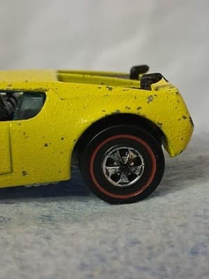 1969 Mattel Hot Wheels Redline XPLODER Yellow AMX2 Enamel Possible Repaint As Is - Thumbnail 3