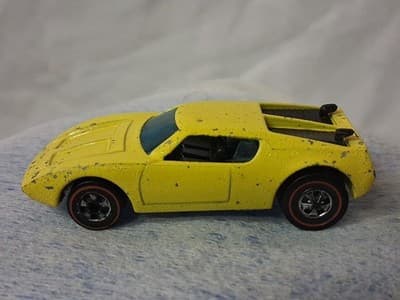 1969 Mattel Hot Wheels Redline XPLODER Yellow AMX2 Enamel Possible Repaint As Is