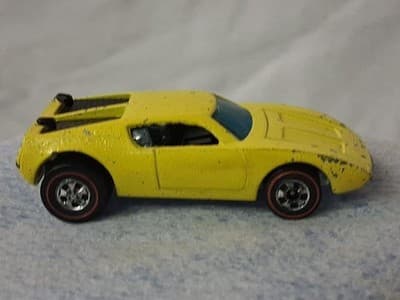 1969 Mattel Hot Wheels Redline XPLODER Yellow AMX2 Enamel Possible Repaint As Is - Thumbnail 4