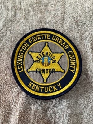 LEXINGTON FAYETTE URBAN COUNTY KENTUCKY DETENTION CENTER PATCH Used Original